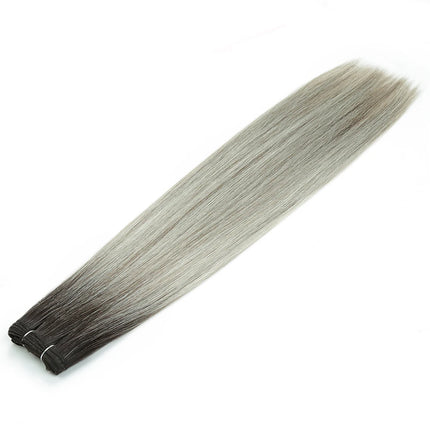 Alibaby Straight Hair Bundles Extensions Smooth Ombre Hair Weaving 26Inch Long Synthetic Straight Hair Bundles Full to End 150g