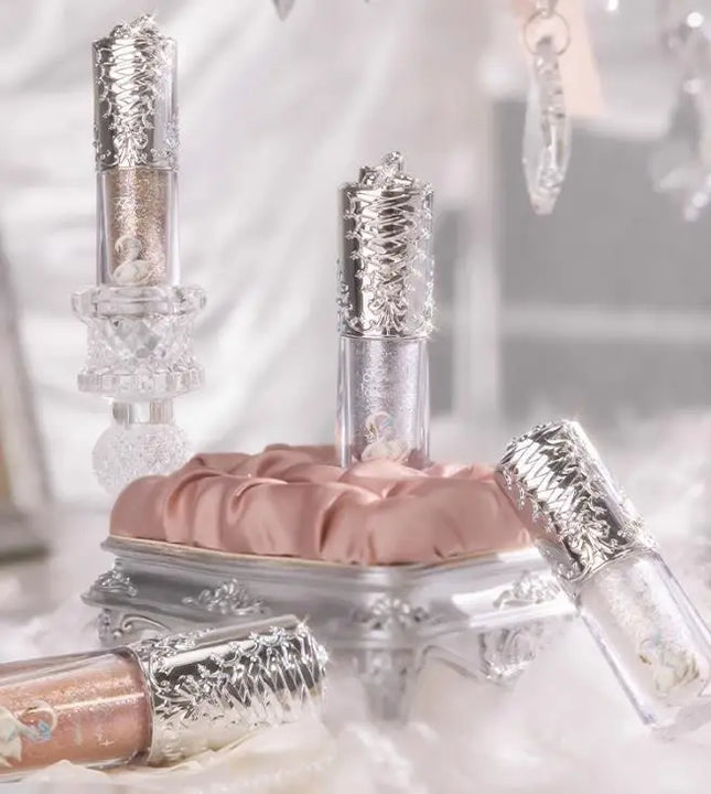 Flower Knows Swan Ballet Series Liquid Eye Shadow Pearlescent Fine Shiner Fine Sparkling Sequins 4g Eye Makeup
