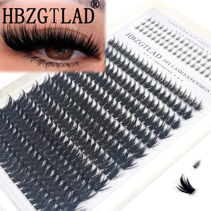 HBZGTLAD Spike eyelash clusters Wispy Cluster eyelash extensions mink strips lower eyelashes fairy hair combinations eyelash clu