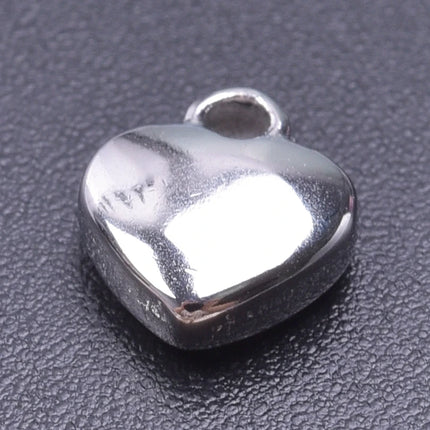 Elegant Love Breloques Stainless Steel Pendants For Jewelry Making Bulk Heart Charm Pendant 5pcs/Lot Materials To Make Bracelets