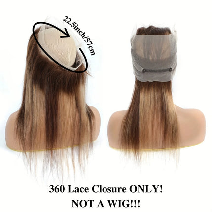 P4/27# Highlight 360 Lace Frontal Only Straight Ombre Honey Blonde 2x6 4x4 5x5 13x4 Lace Closure P4/27# Human Hair Extensions