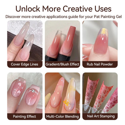 4 Colors Nude Painting Gel Drawing Gel Palette French Nail Polish UV Gel Nail Salon Holographic Manicure Nail Art Tool