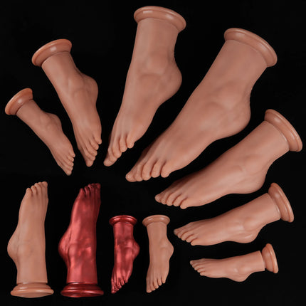Huge Silicone Feet Style Anal Plug Huge Dilator Anal Dildo Suction Cup Ass Butt Plug Deep Masturbator Stimulation Adult Sex Toys