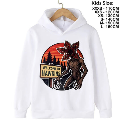 The Demogorgon Hawkins Cannibal Flower Hoodie Kids Cartoon Boys Girls Children Sweatshirts
