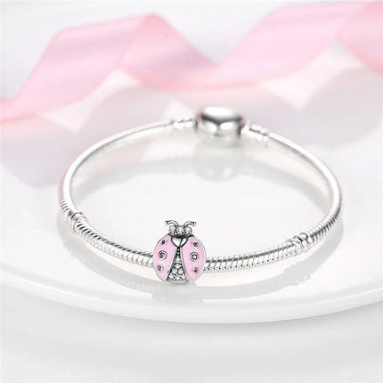 2025 New Charm 925 Sterling Silver Glow Firefly Travel Airplane Cat Paw Dragon Bead Fit Bracelet Bangle Necklace DIY Jewelry
