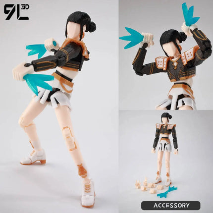 9L3D Printed Indomitable Hero Tech Jacker Lucky13 Action Figure Dummy13 Multi-Jointed Collectible Model Toy T13 Birthday Present