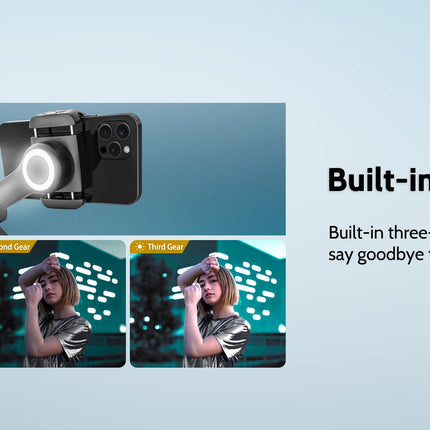 Folding Handheld Gimbal Smart XE 3-Axis Phone Gimbal Stabilizer With Focus Wheel for iOS Android iPhone 16-12 Vlog Stabilizer