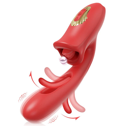 Tapping Flapping Sex Toys Vibrator for Women Clitoris Clit Sucker Stimulator Tongue Licking Oral Female Rabbit Sucking Vibrators
