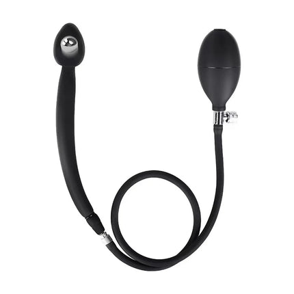 Large Silicone Inflatable Butt Plug with Pump - Expandable Anal Stretcher Prostate Massager for Advanced Training Sex Toy