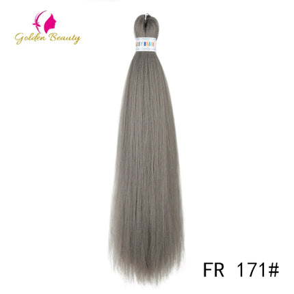 26"Corlorful Selling Jumbo Easy Braiding Hair Ombre Rainbow Braiding Cosplay Hair Synthetic Pre Stretched Hair Braids wigs