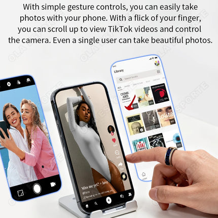 Display Screen Smart Ring Bluetooth Connection Heart Rate Sleep Monitoring Multi-function Ring Multiple Sports Modes Waterproof