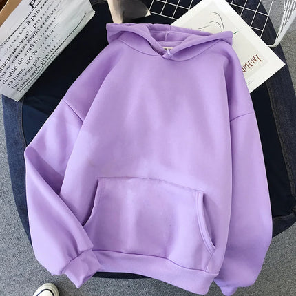 2021 Blank Solid Color Hooded Sweatshirt Women's Independent Station Ebay Wish Cross-border Top Sweatshirt Fleece Material