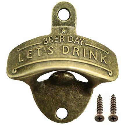 1/2/5/10pcs Vintage Bottle Opener Beer Day Retro Bottle Opener Wall Mounted for Pub BBQ DIY Solid Beer Opener Kitchen Gadgets
