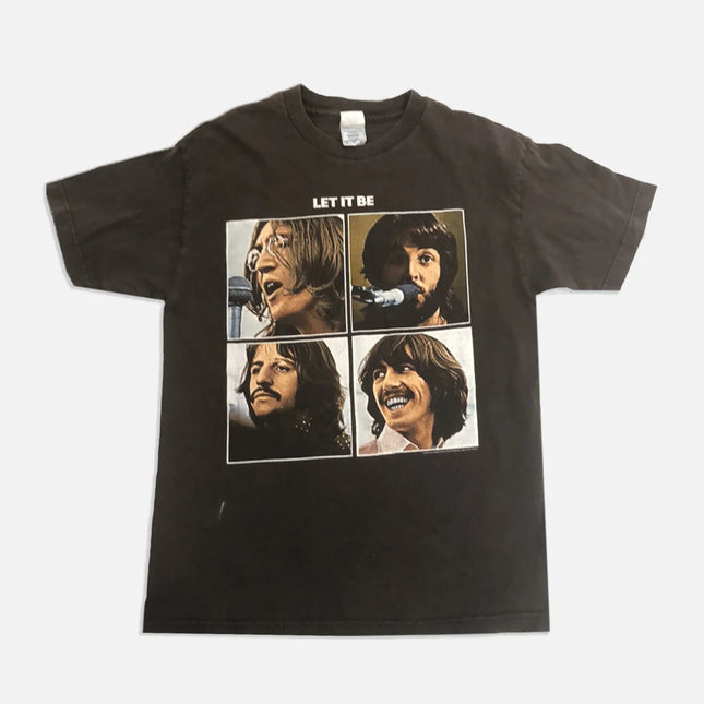 Vintage The Beatles 90s “A Hard Days Night” Cover Album Printed T-Shirt Unisex Short-sleevedstreet Y2K Casual Fashion Clothing