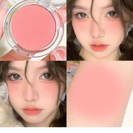 HISYI monochrome blush whitening matte cosmetics vitality girl nude makeup natural smudge monochrome blush plate