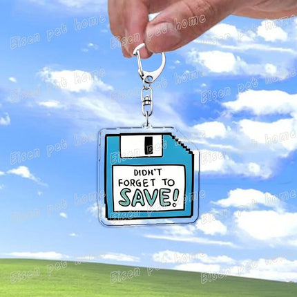 Funny XP 98 Window 10 Computer Keychains for Accessories Bag Charm Programmer Keyrings Jewelry Friends Birthday Gifts