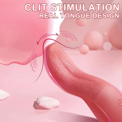 Powerful Clitoral Tongue Licking Vibrator for Women Clit Nipples G-Spot Stimulator Female Vagina Massager Vibrator Adult Sex Toy