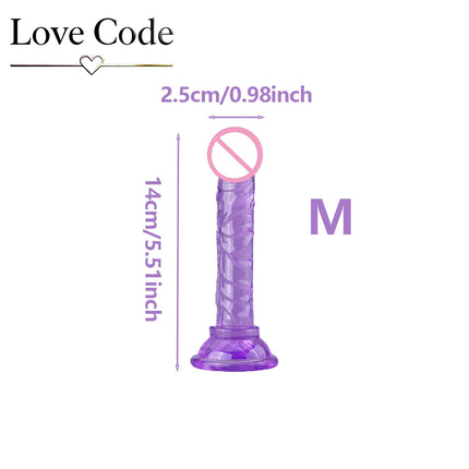 Transparent Dildo Suction Cup Jelly Dick Women Sex Toys Soft Masturbators Penis