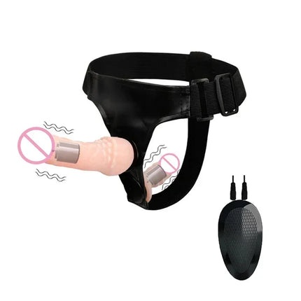 Double Penis Realistic Dildo Vibrator Strapon Ultra Elastic Harness Belt Strap On Big Dildo Vibrateur Sex Toys For Woman Lesbian