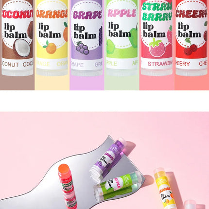 6  flavors of fruit moisturizing lipstick Moisturizing and moisturizing lip mask desalination lip mask lip balm