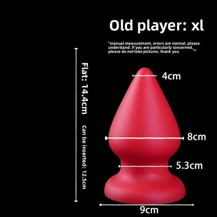6 sizes Huge Anal Plug Comfortable Silicone Anal Dildo Suction Cup Big Butt Plug,Anal Dilator Adult Anal Sex Toys for Women Anus