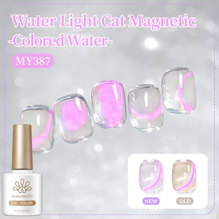 BORN PRETTY 1 Bottle Blazing Sky Cat Magnetic Gel Nail Polish Colored Metal Ruby Red Soak Off UV Crystal Varnish Nail Art 10ml