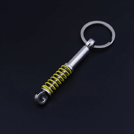 Creative Gear Head Keychain Speed Gearbox Keyring For Car Key Turbo Hub Brake Disc Pendant Shock Absorber Keys Holder Chain Ring