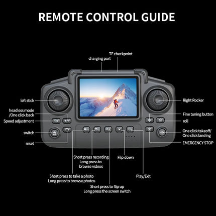 E88 Pro MAX Drone Offers Optional Screen Remote Control / Regular Remote Control / 3PS Battery, Dual Cameras, Two Batteries, Brushless Motor, Obstacle Avoidance Function, Foldable Quadcopter. LED Lights. Ideal Gift. Suitable