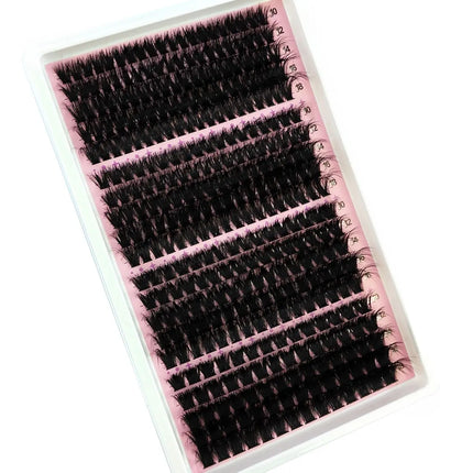 New 340/390pcs 40-160DMix 8D Fluffy Individual Lashes Clusters Extensions False Eyelash DIY at Home Cluster Makeup Eyelash Tools
