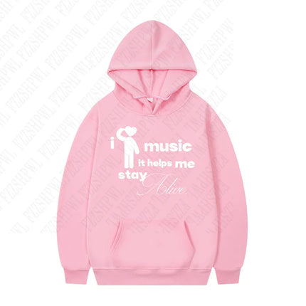 American retro y2k Millennium grey hoodie for women's autumn and winter new loose and personalized printed street casual hoodie