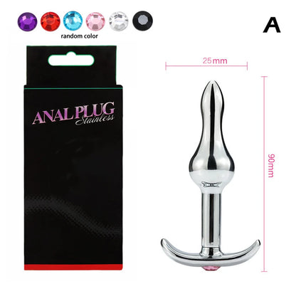 Metal Anal Beads Butt Plug Set Small Large Wearable Ass Analplug Jewelry Dilator Dildo Prosate Massager Sex Toy Man Women Shop