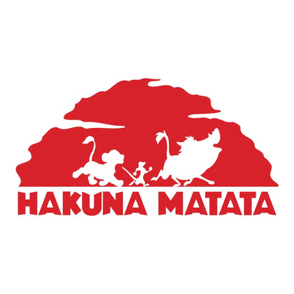 Lion King Hakuna Matata Vinyl Art Decals Car Window Laptop Decoration, Pumba Simba Nala Wall Sticker Kids Room Wall Decor