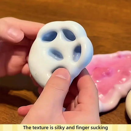Super Soft Feel Table Toys Ultra-thin Ice Skin Stress Relieving Toy Stress Reliever Sticky Handmade Ball