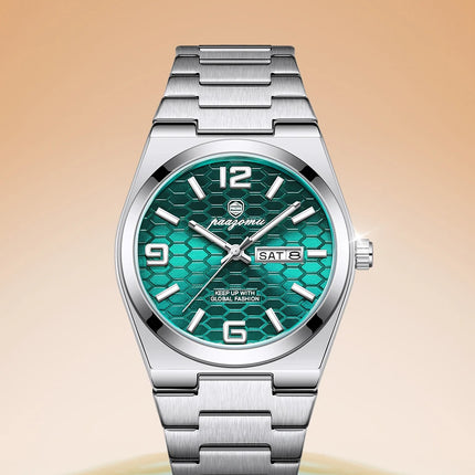 PAAZOMU Sport Luxury Men's Wristwatch High Quality Waterproof Luminous Watch For Men Fashion Date Week Quartz Men's Watches Reloj