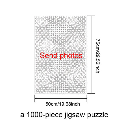 DIY custom puzzle pieces customizable to add your photos, Pet commemoration,Lovers Gifts Souvenirs Birthday Art Decoration perfe