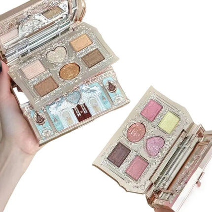 Flower Knows Makeup The Sweetie Bear Collection Eyeshadow Palette 6 Colors Glitter Matte Bronzer Multi Use Kawaii  Cosmetics