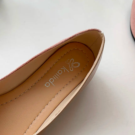 Women Shoes Fashion Splice Mule Flats Pointed Toe Ballerina Ballet Flat Shoe Zapatos Casual Slip On Shoes Mujer Loafers