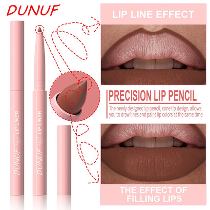 1PC Waterproof Matte Lip Liner Contours Lips in Shades Sexy Red Lipstick Matte Red Brown Lipliner Pencil Makeup Slim Lip Outline