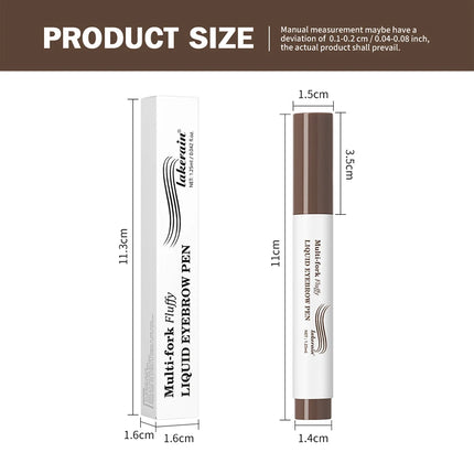 4D Eyebrow Microblading Pen With Forks Tip Waterproof Long Wearing Tattoo Pencil For Professional Makeup Artists Pen