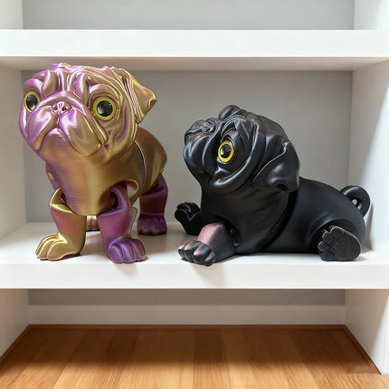 3D Printed Dog Statue, Flexible 3D Printed Animal, Colorful Figurines Statue, Gifts, 24Cm/9.45In, 15Cm/5.91In