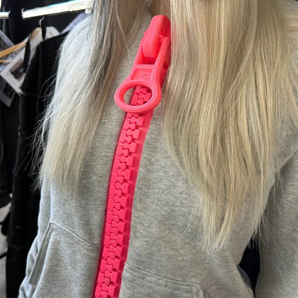 spicy girls chic zipper hooded sweatshirt high street trendy retro fashion versatile zipper sweatshirt American style millennium