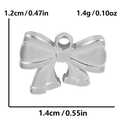Breloque Metal Love Stainless Steel Flower Pendants For Jewelry Making Earrings Bracelets Headwear DIY Heart Charms Accessories