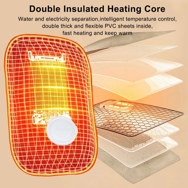 Electric Hot Water Bag Winter Portable Soft Electric Hand Warmer Rechargeable Reusable Explosion-Proof Warming Hand Pillow