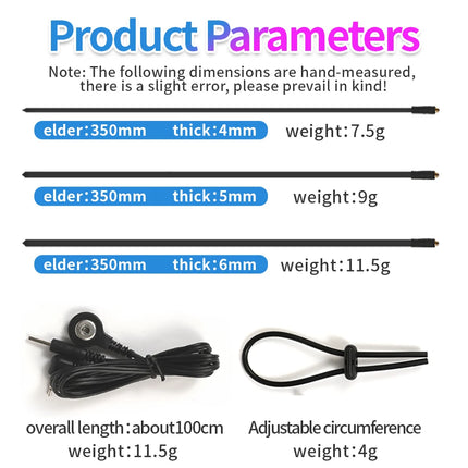 Electric Stimulation Urethral Dilator Shock Horse Eye Rod Silicone Penis Plug Man Masturbation Set Delayed Ejaculation Sm Toys