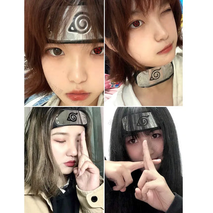 Anime Headbands Uzumaki Akatsuki Figure Cosplay Accessories Props Head Belt Cartoon Kids Boy Forehead Protector Baby Toys
