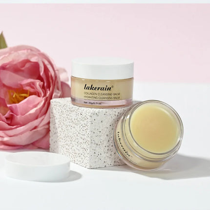 Rose Flavor Collagen Cleansing Balm Nourishing Cream Makeup Remover Mild Non-irritating Moisturizing Non-greasy Cleansing Balm