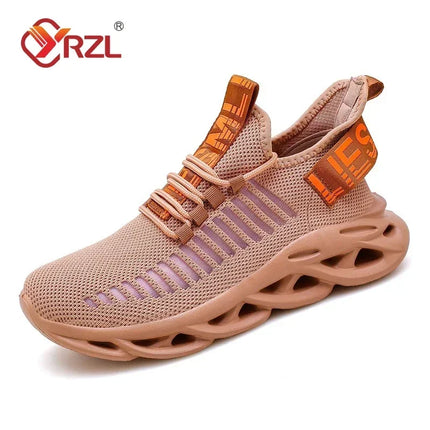 YRZL Men's Comfortable Sneakers, Women's Breathable Couple Running Shoes, Mesh Tenis Sport Shoes Size 36-46 Walking Sneakers Men