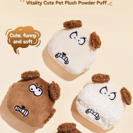 GECOMO Soft Plush Powder Puff for Loose Powder Setting Skin-Friendly Comfortable Flocking Makeup puff
