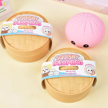 Giant Dumpling Mystery Box: Random Color Glitter Squishy Toy, Maltose Texture Slow Rising Stress Ball, Aesthetic Desk Toys