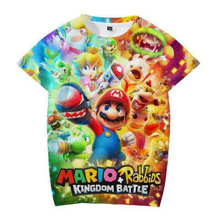 Mario Joint-Label Short-Sleeved Men's Lightweight Summer Round-neck Trendy Brand Great Look Loose Louis Giacosa Kabba
